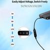 Type C Input to Direct Current Output Adapter Cable Adjustable Voltages Settings from 5V to 20V for Automotive Socket PD Compatible 3A Maximumly
