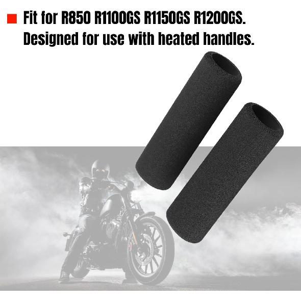Motorcycle Handlebar Grips, Foam Handlebar Cover Anti Slip Bar Grip Sleeve R1100GS R1150GS R1200GS Soft Shock Absorbing Foam Material Reduce Hand