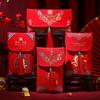 1Pc  Cloth Wedding Red Envelope Traditional Chinese Wedding Red Envelope Lucky Money Packets With Tassel Weddings Supplies