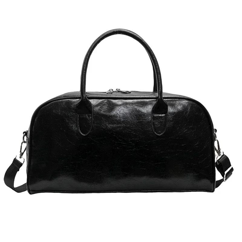 

Жіноча жіноча сумка на плече з поліуретановою застібкою на блискавці. Нова повсякденна сумочка великої місткості. Сумка через плече для подорожей.