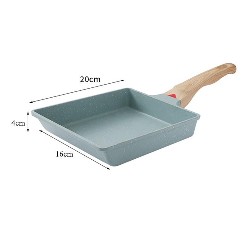 20*16cm Non-Stick Tamagoyaki Frying Pan Japanese Omelettes Pancake Maker Saucepan Skillet Cooking Pots Cookware for Kitchen
