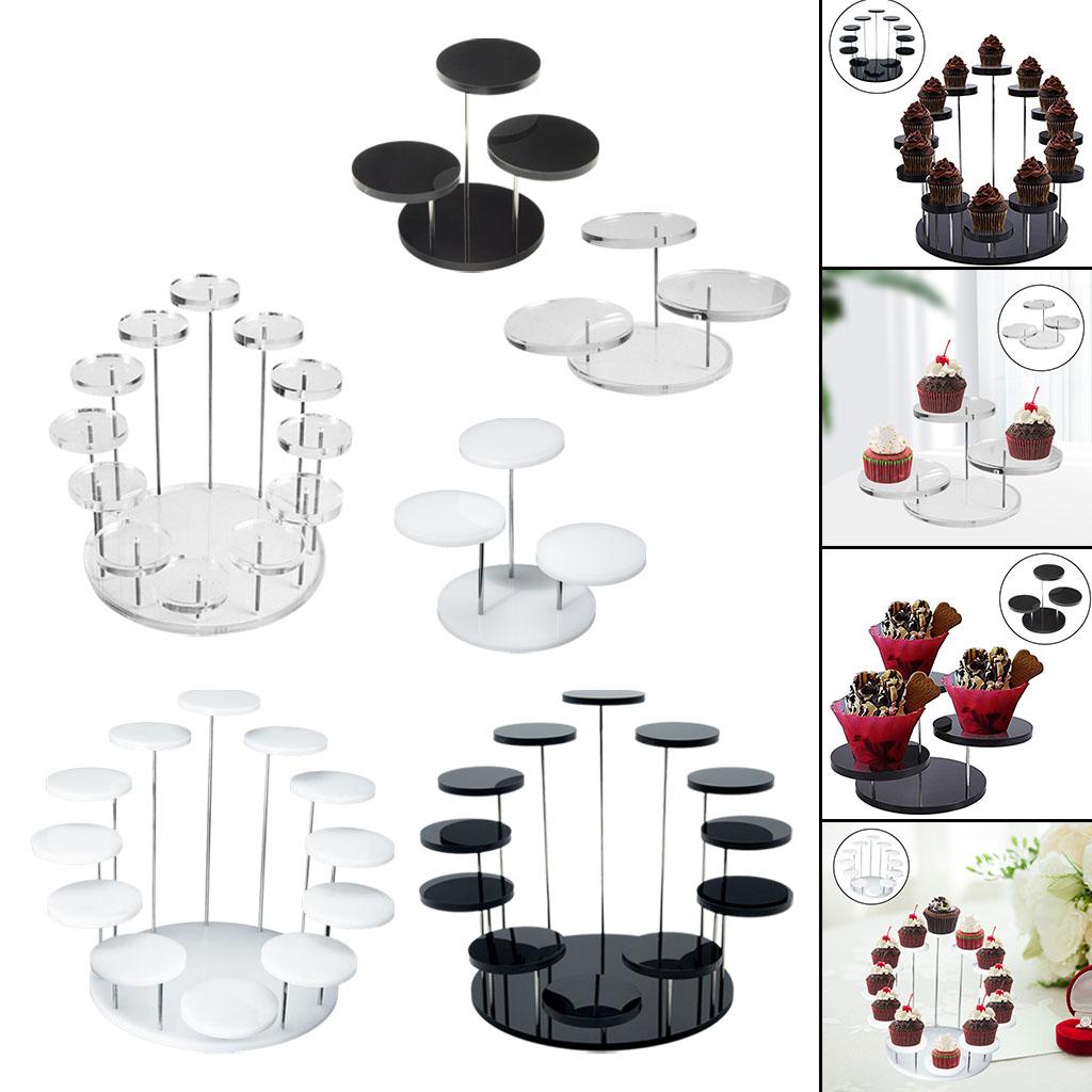 Acrylic Cake Stand Cupcake Stand Display Rack Reusable Cosmetics Holder