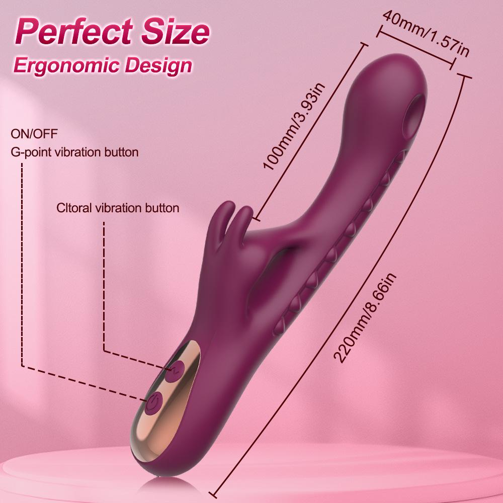 Strongest Rabbit Vibrator for Women - Instant G-Spot & Clitoral Orgasm, Rechargeable Waterproof Adult Sex Toy