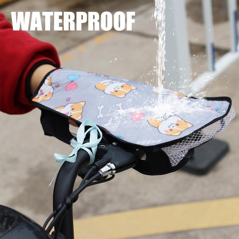 2pcs Summer Motorbike Sunscreen Breathable Gloves Electric Bike PVC Fabric Handlebar Sleeves Motorcycle Accessories