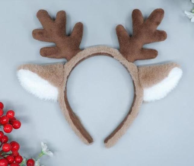 Cosplay Reindeer Headband (Brown x White)