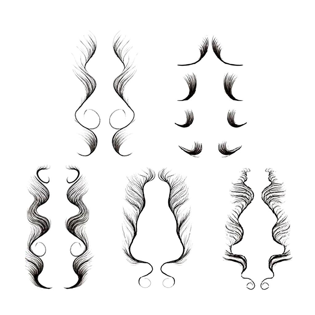 Tickers European And American Forehead Hair Waterproof  Stickers