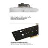 Dual M.2 to PCIe Adapter M.2 NVMe SSD to PCIe Adapter & NGFF (B+M Key) SSD to SATA Controller Expansion Card