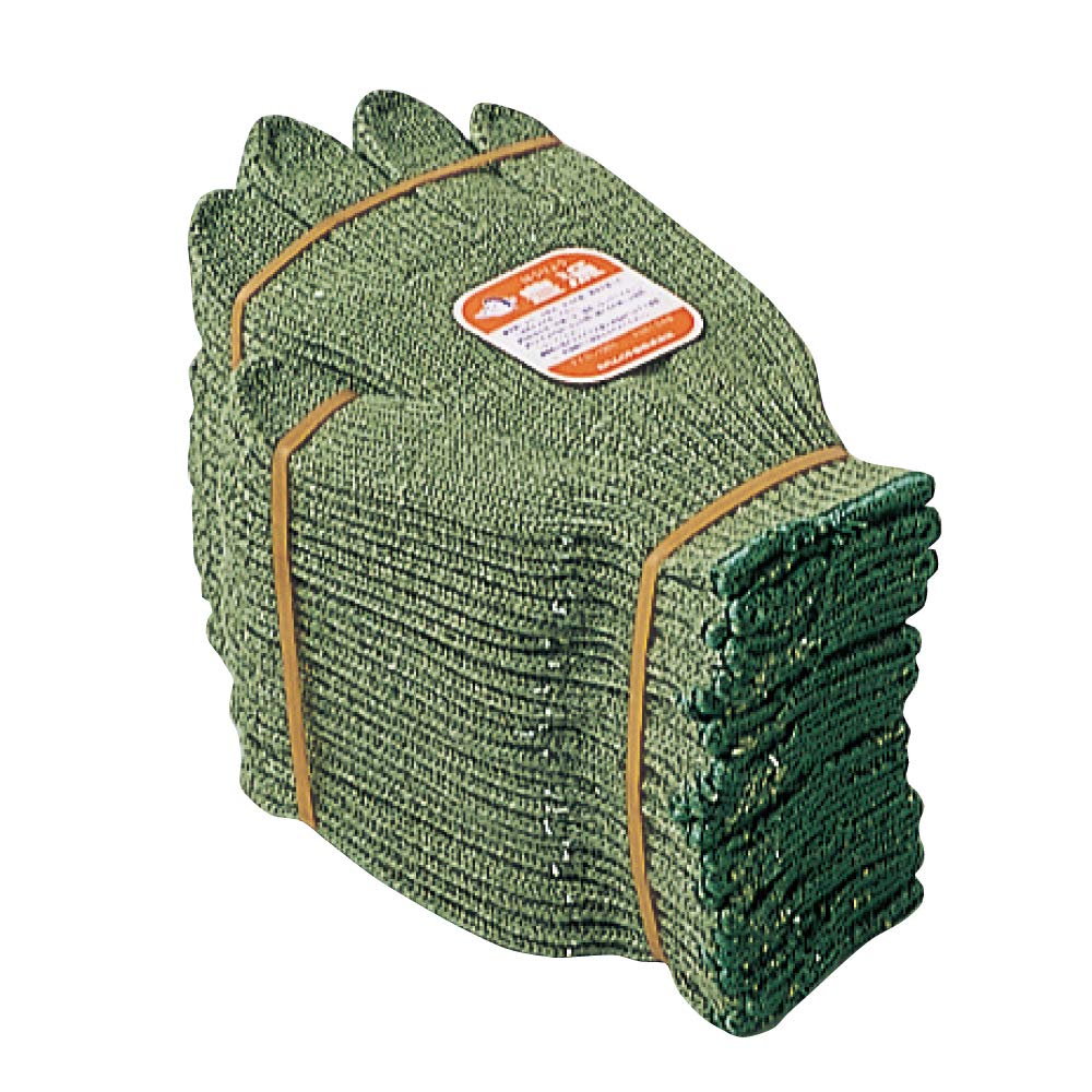 

Otafuku Horyo Wasabi 3 Made in 7 Free Size Gloves, [Synthetic Fiber, Japan, Gauge] #630 Green, [12 Pairs]
