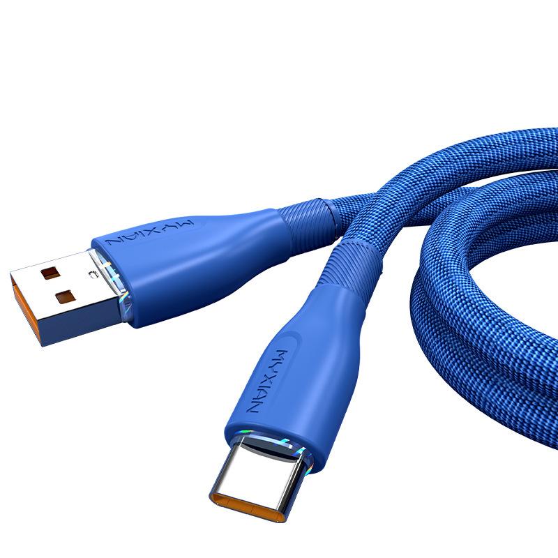 120W Type-C Fast Charging Cable, 6A Flash Compatible with Huawei, Honor, Vivo, Oppo