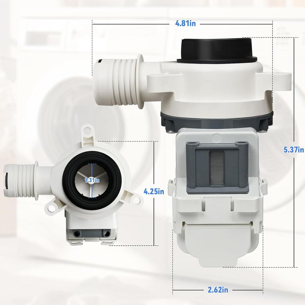 W11399437 Washing Machine Water Drain Pump Replacement Compatible with Maytag Whirlpool Kenmore Crosley Washer Replace Part Numbers W11399437