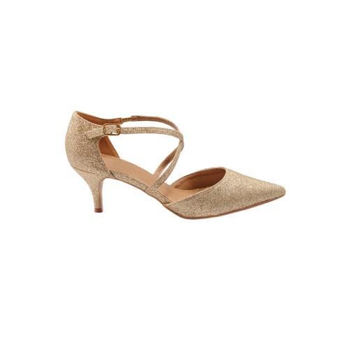 Where's That From Womens/Ladies Kennedi Crossover Strap Kitten Heel Shoes