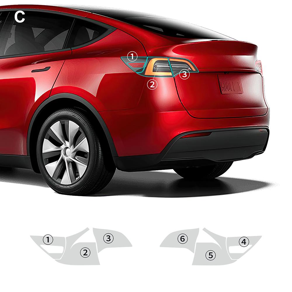 Защитная пленка TPU для Tesla Model 3 Model Y 2017-2025 Highland Передняя дверь Задняя дверь Расширенный бампер Лампа Невидимая Автомобильная PPF for Highland 2024