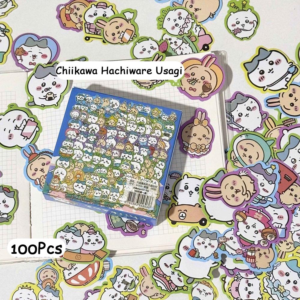 60100Pcs Chiikawa Hachiware Usagi Stickers Cartoon Laptop Phone Case Luggage Fridge Decal Graffiti Waterproof Sticker Toys