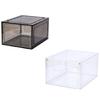 Transparante Schoenen Organizer Box voor Garderobe Stapelbare Schoenen Opbergbox met Magnetische Deur Ruimtebesparende Opbergbak Schoenenkast
