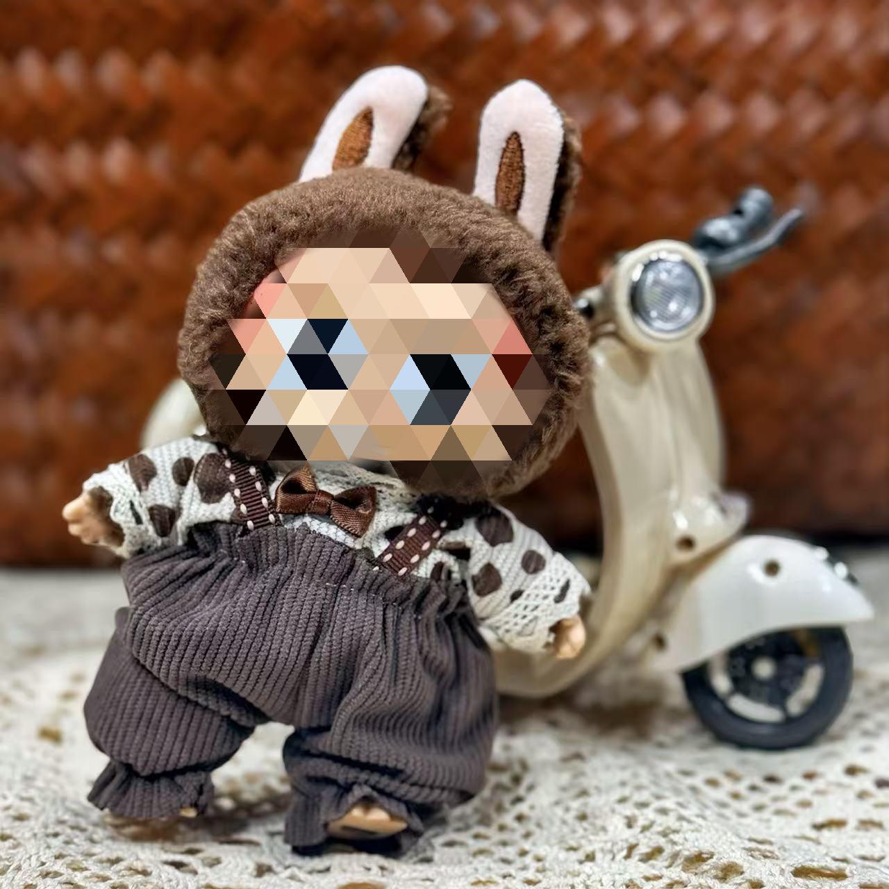 

Labubu Baby Clothes: First & Second Gen Pendant, Love Sweater, Bear Ear Hat Set 17cm Doll Outfit Set (Excludes Doll)