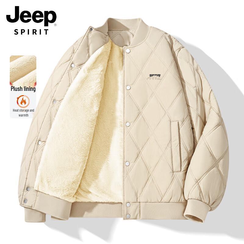 

JEEP SPIRIT Men s Baseball Collar Padded Jacket L