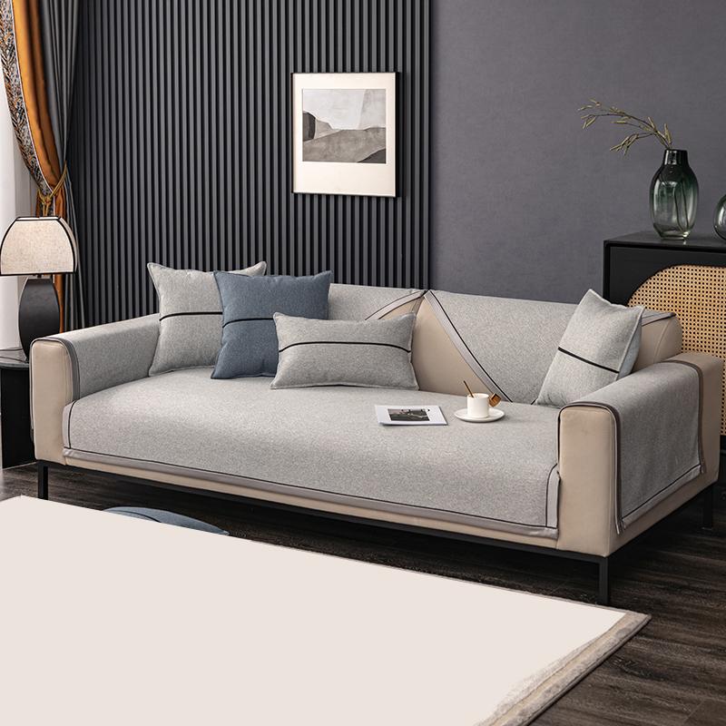 Ochraniacz na sofę, bawełniany, lniany, poduszka na sofę, 1/2/3, uniwersalny, antypoślizgowy, podłokietnik na sofę, oparcie sofy, ręcznik, modny pokrowiec na sofę, nowy