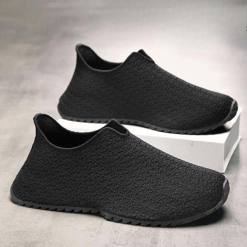 Quick-Drying Man Casual Sneaker Slip-on Mesh Upper Athletic Running Miked Colour Shoe In Promotion Wide Gym Sports Shoes for Men