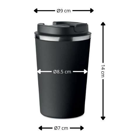 Kubek termiczny premium z nadrukiem no my problem lama na kawę 350ml kt_092