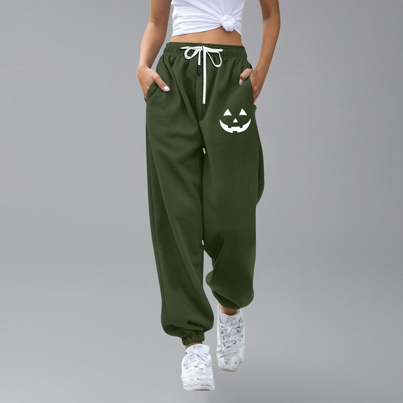 

Kids Sport Halloween Day Printed Gradient Drawstring Pocket Casual Sweatpants Pants 110 армія зелений колір