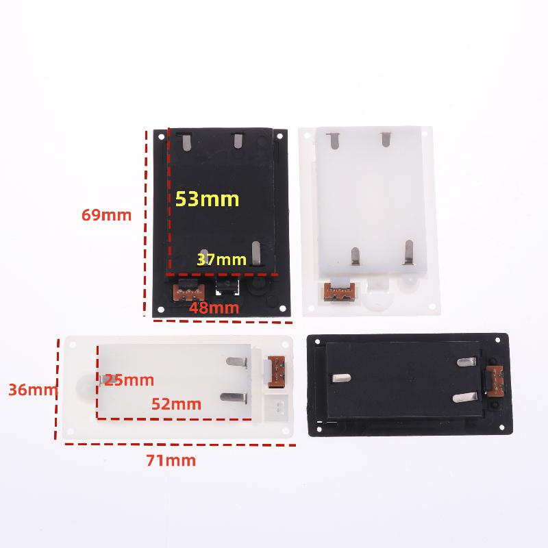 (YY)1Pc/3Pcs 2026 New Batteries Shell Plastic 2x3x AAA Rectangular Embedded Battery Holder Storage Box Case With Switch Cover