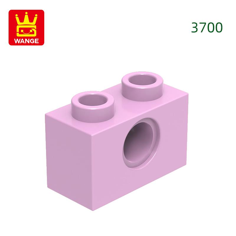 125Pcs/lot 3700 1x2 1 Hole Constructing Blocks MOC DIY Accessories Compatible With Bricks Children Toys Gift Box
