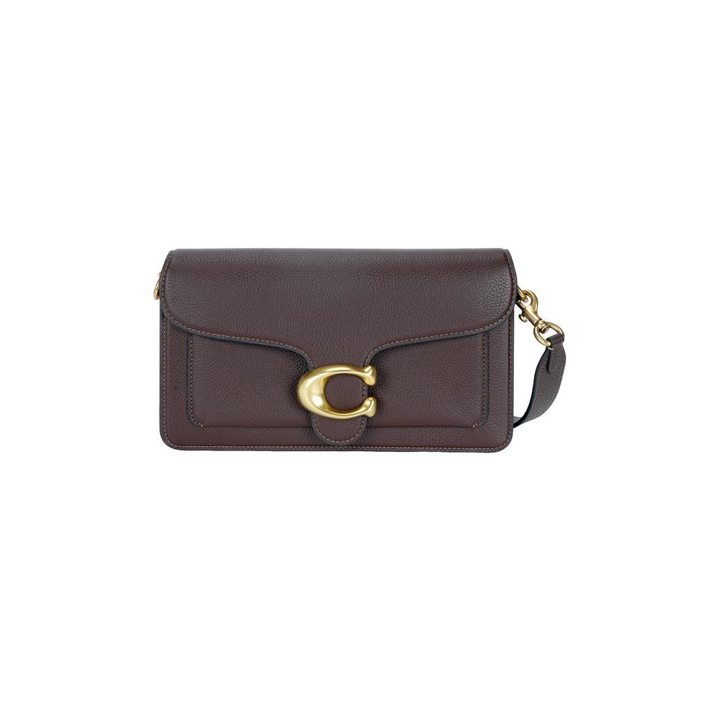 Coach Tabby 26 Removable Shoulder Strap Front Brand Logo Leather Underarm Handheld Crossbody Shoulder Bag Medium Women Bags Maple-Brown CH857-B4MPL