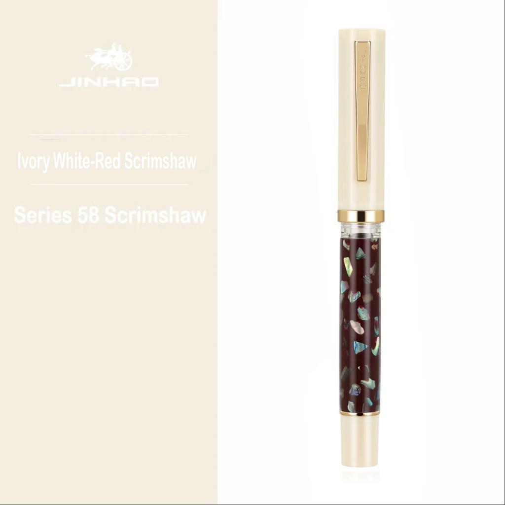 JINHAO 58D Fountain Pen 6 Colors F EF Nib Ink Pen Writing Calligraphy Pen PK HONGDIAN MAJOHN Stationery School Office Supplies