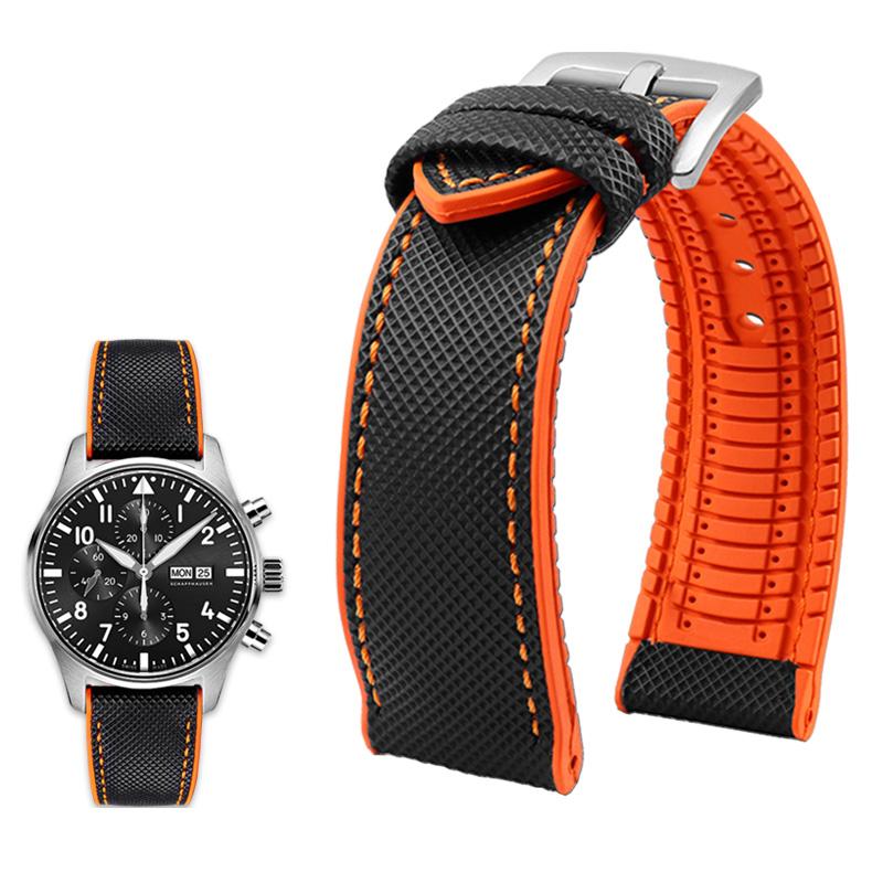 Klassisches 20 mm 21 mm 22 mm Canvas-Nylon für Seiko-Uhren. Gummiband, wasserdichtes Armband für Herren, für Tissot, Citizen, Mido, Uhrenzubehör