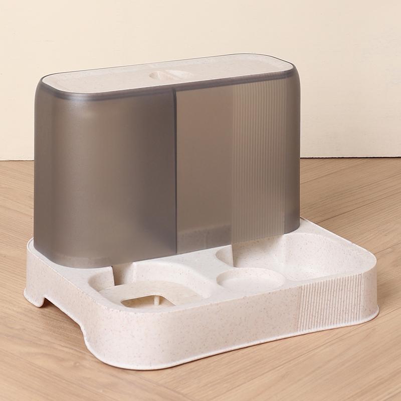 Large Capacity Cat Automatic Feeder Water Dispenser Wet and Dry Separation Dog Food Container Drinking Water Bowl Pet Supplies