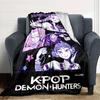 1pc KPop Demon Hunters30 Blanket, Gift, for Men and Women, Soft Blanket, Good for Sofa Bed Couch Travel, Lightweight Flannel Blanket