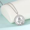 LIKGREAT Gold Color The Cups Tarot Necklace Men Stainless Steel Jewelry Minor Arcana Talisman Pendant Lucky Amulet Birthday Gift