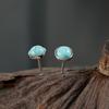 Small Design Earrings, Female Turquoise Ear Hole, Simple, Retro Art Style Earrings Gift