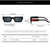 Sport UV400 Sunglasses Vintage Square Frame Colorful Mirror Coating Unisex for Women Men Outdoor Riding Eyeglasses Punk Style