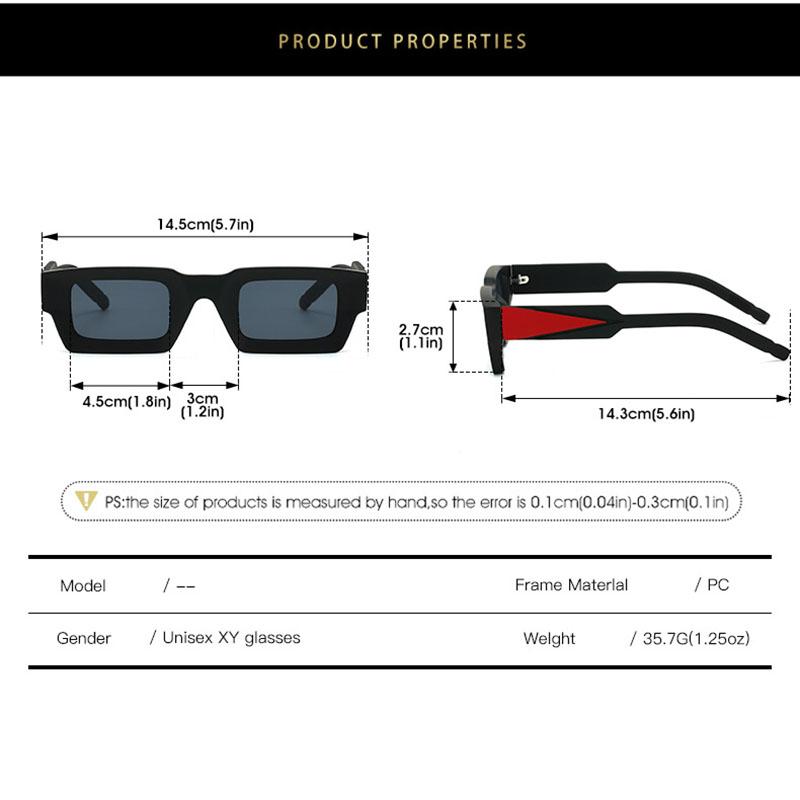 Sport UV400 Sunglasses Vintage Square Frame Colorful Mirror Coating Unisex for Women Men Outdoor Riding Eyeglasses Punk Style