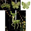 Festive Christmas Decoration With Glitter Sparkle Snowflake Hanging Ornaments For Seasonal Home Decor