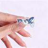 3/6Pcs Glitter Underwater Dolphin Enamel Pins Cartoon Marine Animal Badges for Clothing Bag Decor Gift for Ocean Enthusiasts