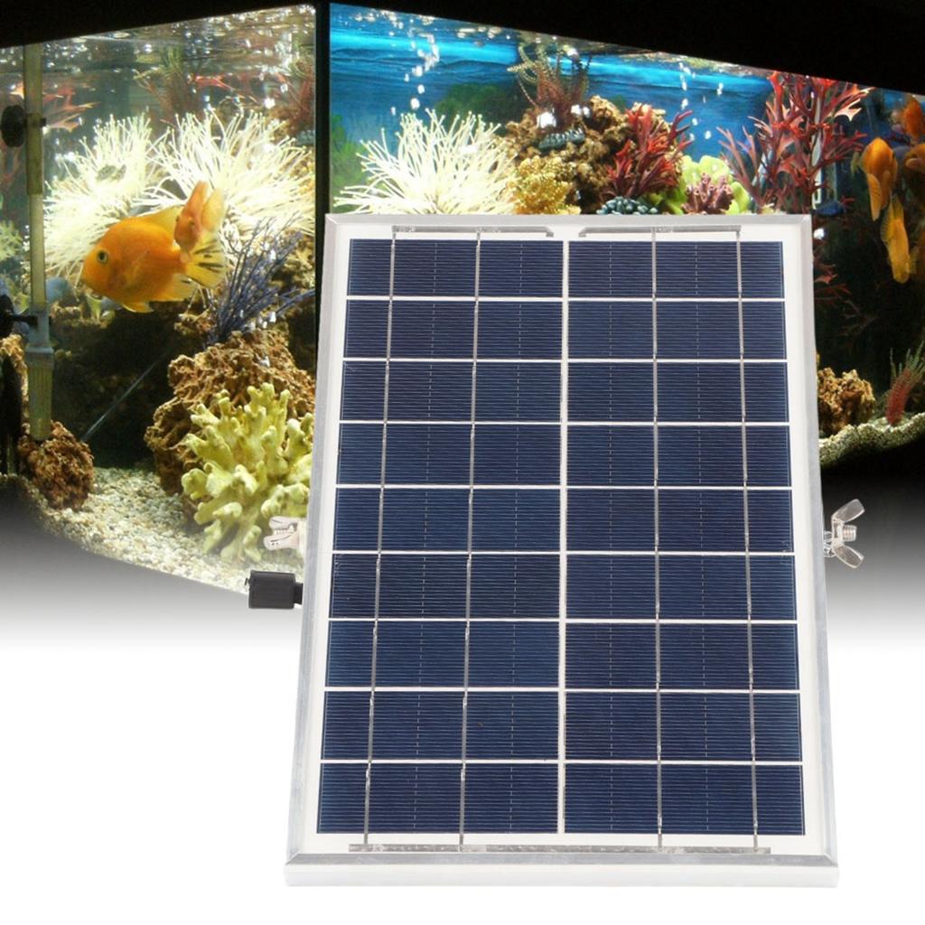 Solar Powered Oxygenator Fish Tank Aquarium Pond Water Oxygen Pump Air Pump BSV AP006