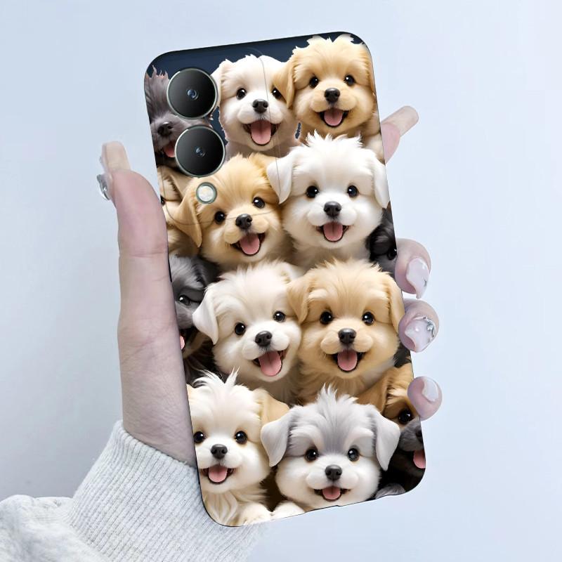 Cute Astronaut Panda Cartoon Phone Case For Vivo Y17s 2023 Casing TPU Slim Back Cover For Vivo Y17S 4G V2310 Soft Silicone Cases