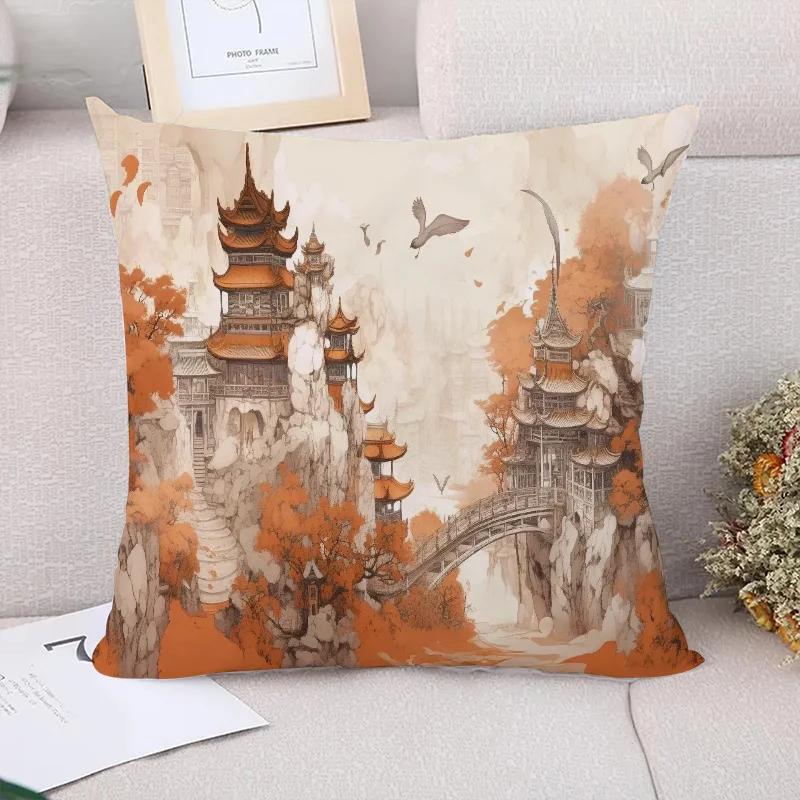 Chinese Style Children's Cushion Cover Decorative Pillowcase  Case x Pillow Cases Home Decoration Accessories Cushions