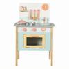 Wooden Play Kitchen Freestanding Toy Set Utensil Accessories Young Cooks Playset Blue