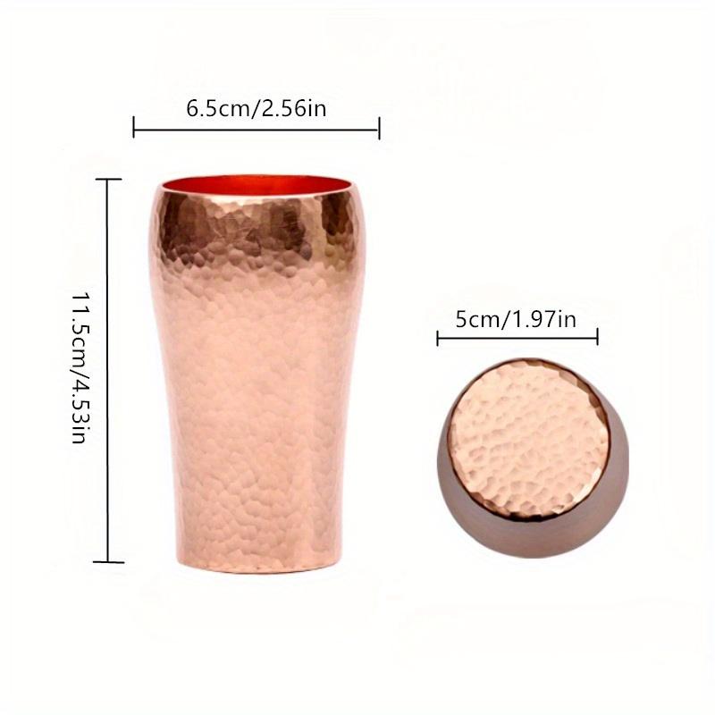 Pure Copper Cup for Coffee Powder Mugs Handcrafted Hammered Drinkware Tea Cup and Beer Cup Mugs