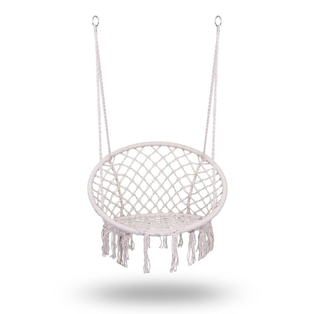 Hanging Garden Swing Chair Boho Beige