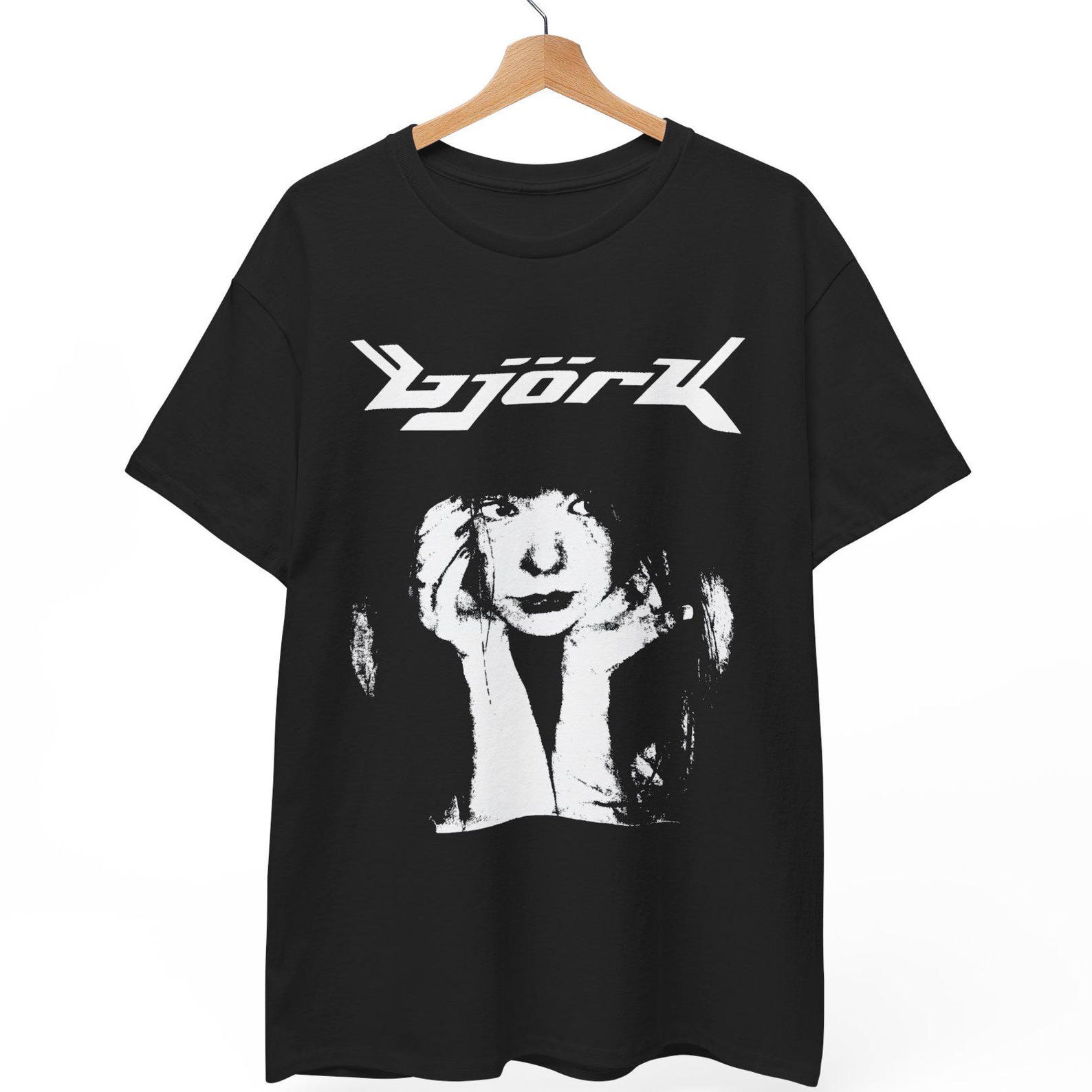 Björk T-Shirt, Vintage Björk Logo Band Tee, 90s Alternative Music Shirt, Experimental Pop Graphic Tee, Unisex Heavy Cotton Retro, S to 5XL L