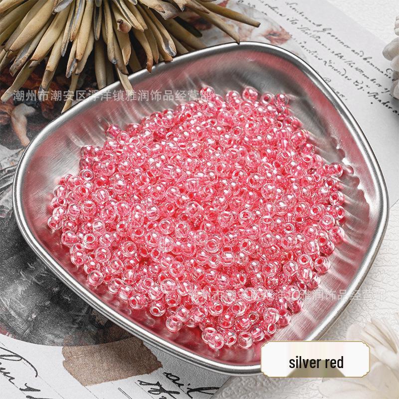 4mm Gold-Revealing Glass Rice Beads for DIY Jewelry: Bracelets, Necklaces, Hairpins, Tassels