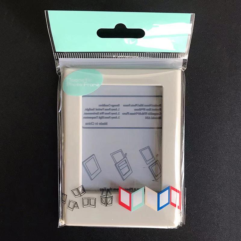 1 Pc Transparent Colorful Magnetic Photo Frame 1 Set Acrylic Fridge Picture Magnets For Room Desk Home Decoration