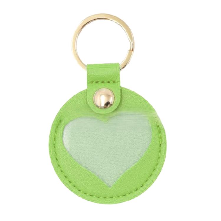 Pet Friendly Leather Key Holder Heart Shaped Protector Memorial Gift Lightweight Keychain Charm For Daily Essential