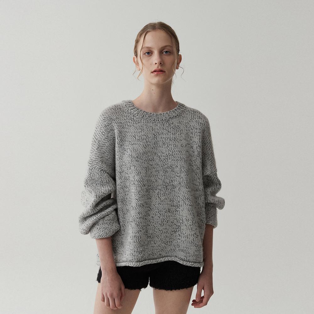 ODER Mix Wool Alpaca Pullover - Grey