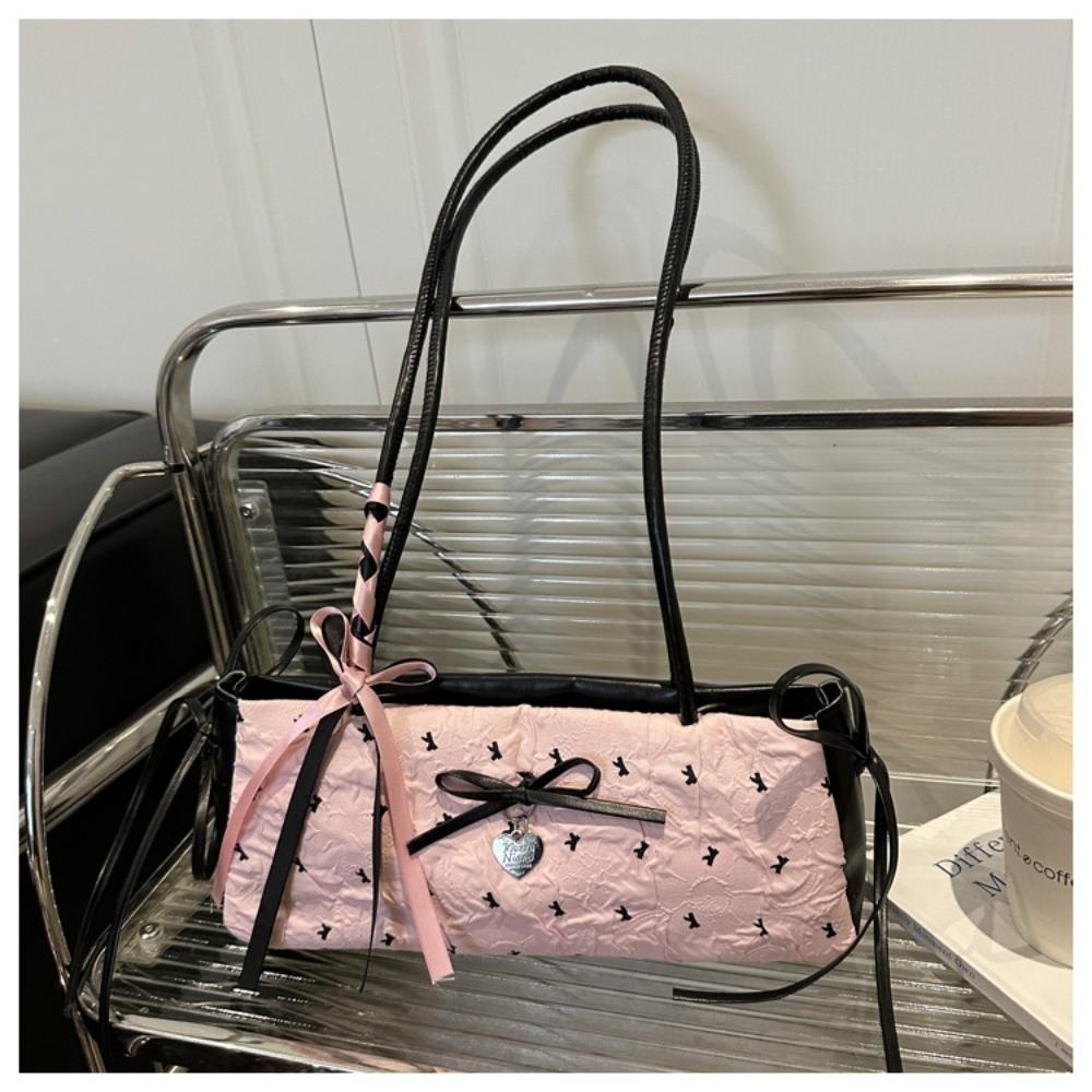 

Fashion PU Leather Underarm Bag Large Capacity Long Strap Satchel Hobo Bag Retro Style Shoulder Bag