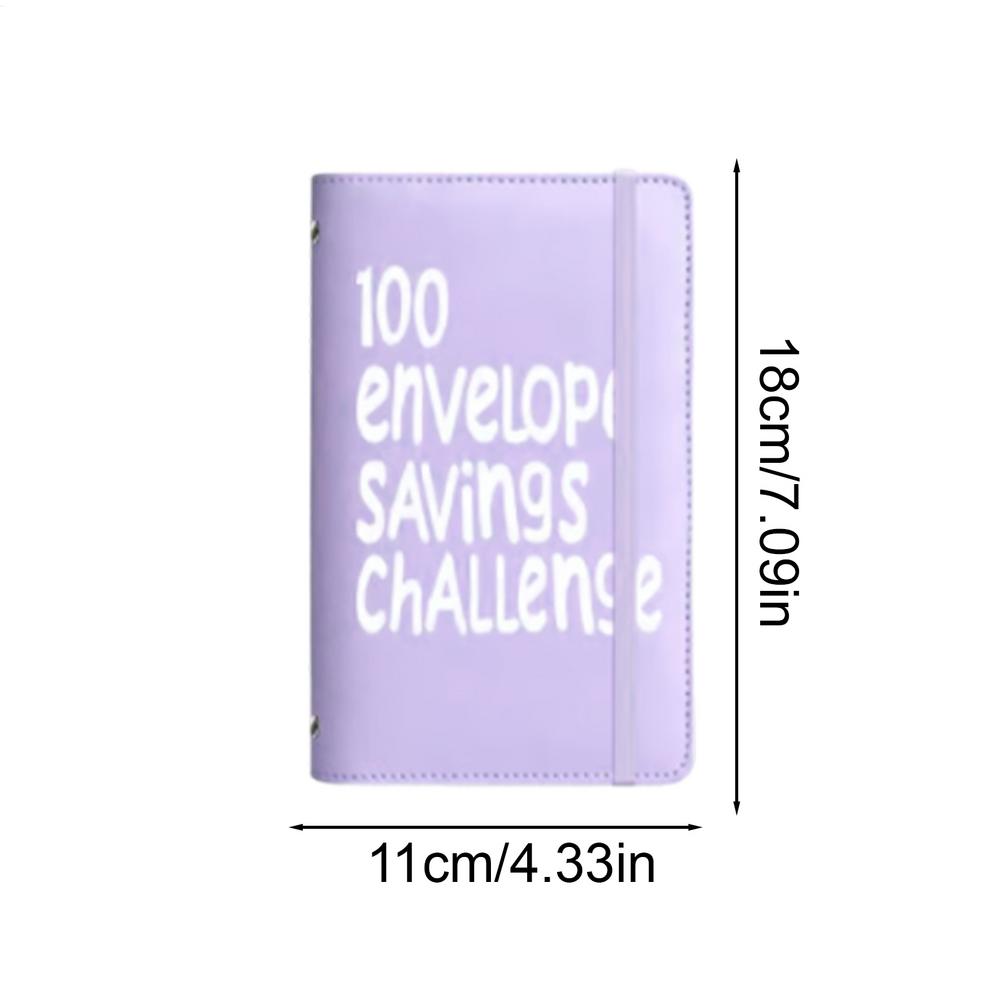

Envelope Money Saving Budget Binder 100 Days Tracker Envelopes for Budget Management Home School Men Women Children фіолетовий